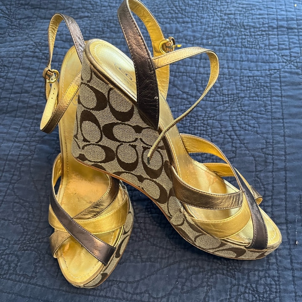 Coach wedge heels